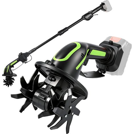 Motobineuse électrique Compatible avec Makita 21V Cultivateur électrique 2-en-1 pour Jardin et pelouse avec Profondeur de Travail de 10 cm, Largeur de Travail de 10 cm (1/5)