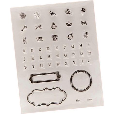 Tampon transparent lettrage pour la création de cartes, le scrapbooking et les loisirs créatifs