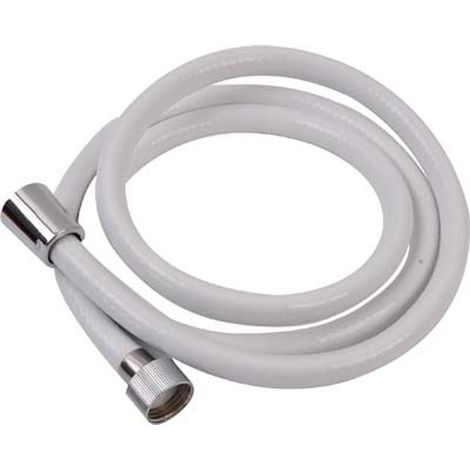 Flexible de douche pvc 200cm - blanc - Tendance (1/3)