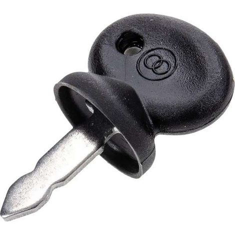 Clé de contact CNH 47725842 compatible avec New Holland démarreur allumage interrupteur pelle tracteur tractopelle pelleteuse engin chantier