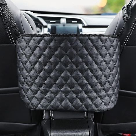 Borsa organizer per sedile auto, organizer in pelle di grande capacità per schienale del sedile. (1/5)