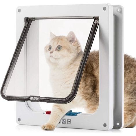 Gatera con túnel y cierre magnético – 19x20x5,5 cm - Impermeable - Blanca (1/5)