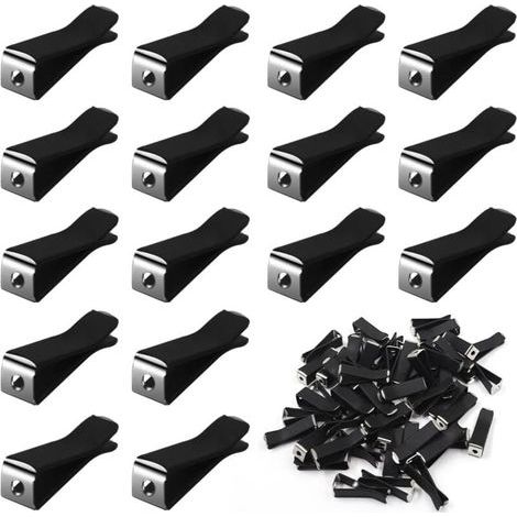 120 clips para rejillas de ventilación de coche, clips para salidas de aire acondicionado, clips de cabeza cuadrada para rejillas de ventilación de coche con caja de almacenamiento para oficina, hogar (1/4)