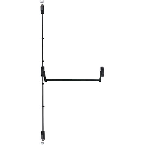 Serrure antipanique ISY BAR coupe-feu 2 points haut et bas noir - JPM (1/3)