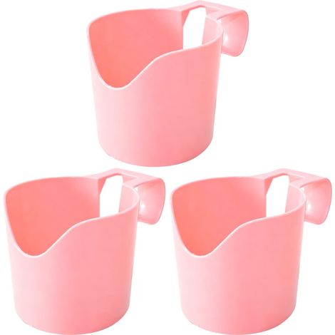 Lot de 3 Porte-gobelets de Piscine, Rose, 56x40x54mm, 320ml (1/5)