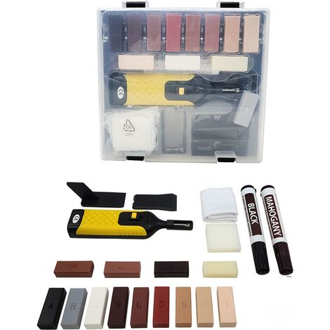 13 blocs cire réparation carrelage, kit remplissage fissures céramique et marbre, usage intérieur/extérieur, bricolage facile (1/3)