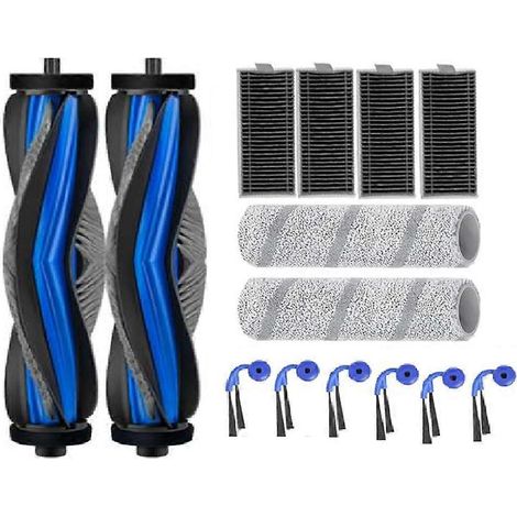 Filtre pour aspirateur brosse pour aspirateur Filtre de brosse pour aspirateur filtre de 14 Ecovacs Deebot X11 Omnicyclone/ Pro/ X11 Pro Omni/ X11 Aspirateur Main Side Brosse Filtre Drum (1/5)