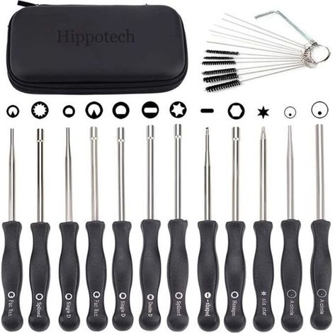 Juego de 12 herramientas de ajuste de carburador con destornilladores en forma de círculo para motores pequeños de 2 tiempos, compatibles con Husqvarna, STIHL y motosierras ECHO (1/5)