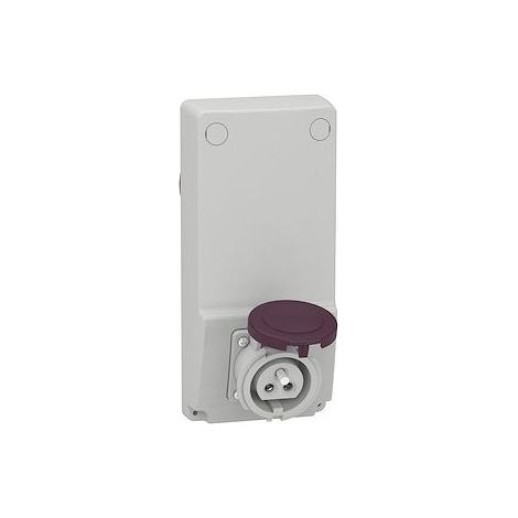 Schneider 82026 Mureva - Socket outlet with transformer - 16 A, 2-pole - 230 V AC - IP44 - Panel-mounted