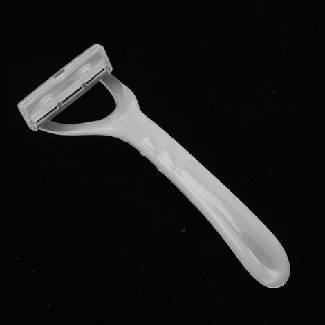 Rasoir À Cheveux En T Transparent - Lame Acier Inoxydable - Pour Aisselles Jambes Bras - Lot De 2 (1/5)