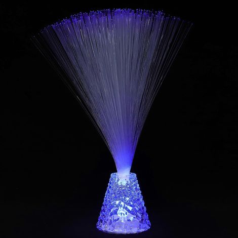 Lampe d'ambiance à fibre optique LED multicolore, luminosité réglable, 7 couleurs de LED pour la maison, le bureau et l'hôtel