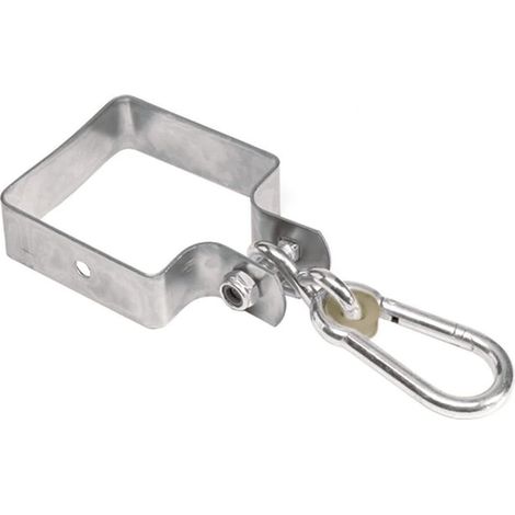 Gancho para columpio – Con manguito y mosquetón – 90 x 90 mm – Carga máxima: 200 kg – 1 unidad – Gancho para andamios/Gancho para columpio neumático (1/5)