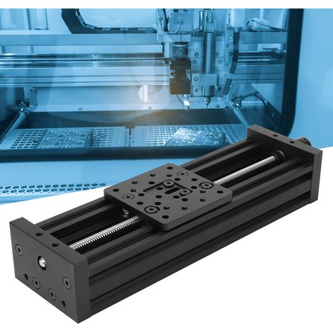 4080U Linearspindel-Führung für 3D-Drucker und XYZ-Graviermaschinen, 8 mm Teilung, schwarz, 300 mm (1/5)
