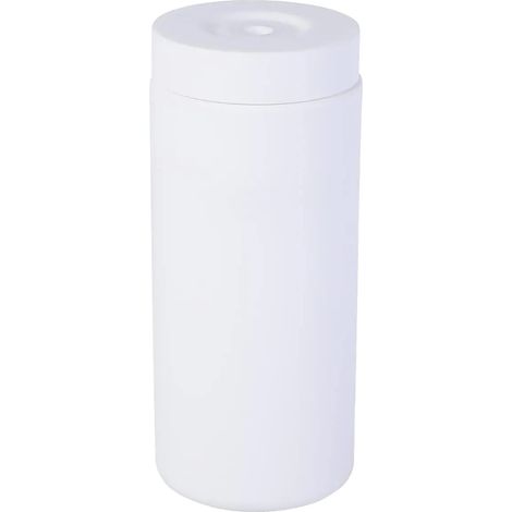 Dispenser di detersivo, in silicone, riutilizzabile, di colore bianco. (1/2)
