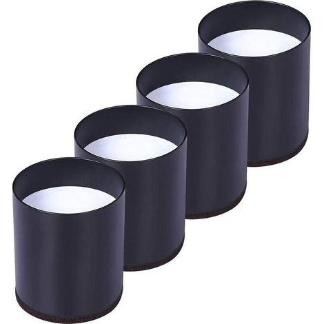 Rehausseur Pieds de Lit Lot de 4 Acier Carbone, Risers de Meubles Ajoutent Hauteur de 5CM, Supportent 10000 lbs, Rehausseurs de Table, Chaise ou Canapé, Gain d’Espace pour Bureau et Bedding(le noir),S (1/4)