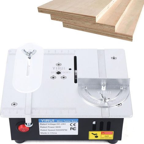 Mini-Tischsäge Desktop Schneidwerkzeug DIY Kettensäge Kunststoff Metall Holz, 5000 r/min
