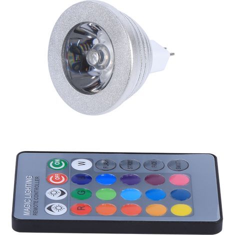 Ampoule de projecteur LED, ampoule à couleur changeante 300 lumens pour la décoration de fête, le salon de la maison (1/5)