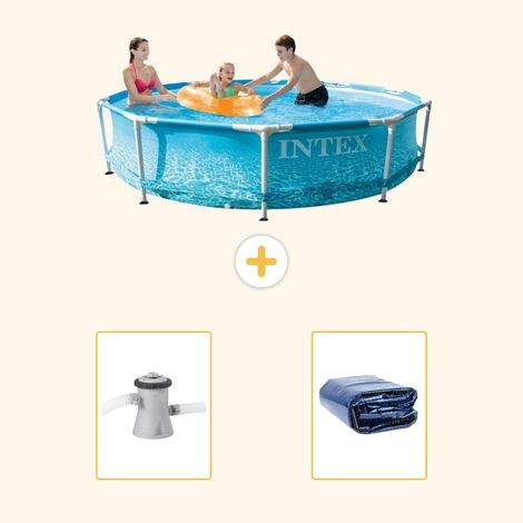 Intex Piscine Tubulaire Ronde - 305x76 cm - 3-pièces S21319 (1/5)