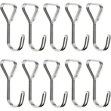 10 Pcs Crochets en Spirale, Tendeur Crochets Acier Inoxydable, Sandow Elastique Crochets, Tendeurs Elastique Crochets, pour Tentes, Vélos, Fixation De Bagages, Crochets De Fixation (1/5)