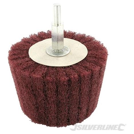 Spugna lamellare cilindrica in fibra di nylon ideale per levigatura e pulitura di legno e metallo-50mm / Grana 240