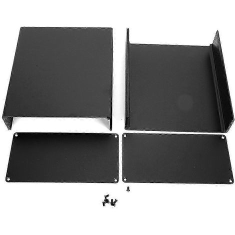 Sandgestrahltes, schwarzes Aluminiumgehäuse für Leiterplatten-Anschlussdose, Leiterplattenzubehör, wasserdichtes GPRS-Gehäuse (1/4)