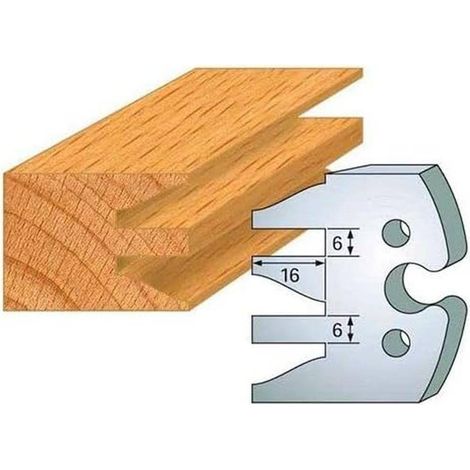 Jeu de 2 Contre-fers Profilés Acier HT 48 x 5,3 mm - N°232 Profil et contre-profil - NE COUPE PAS car Contre-fers - Diamwood (1/2)