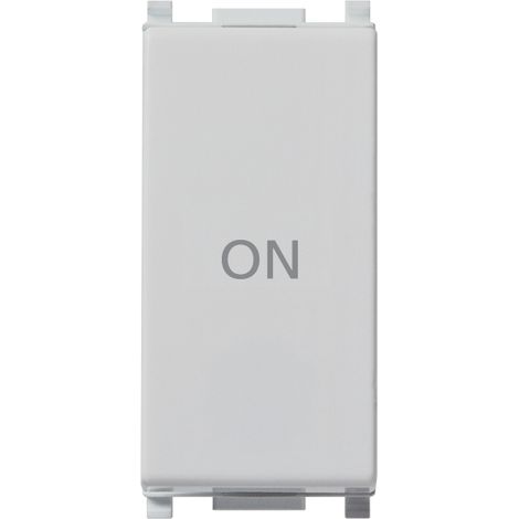 VIMAR - 14056.34.SL 1P NO+NC 10A Drucktaster EIN-Symbol Silber