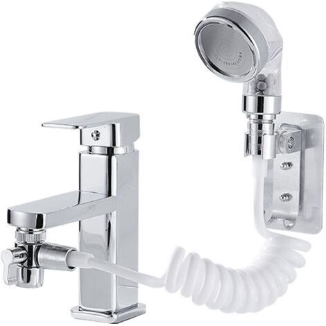 FENOPLASTICAKit de douche à main pour lavabo, robinet de salle de bain à main avec 3 modes de pulvérisation pour le lavage des cheveux, la salle de bain, la buanderie, la buanderie (1/5)