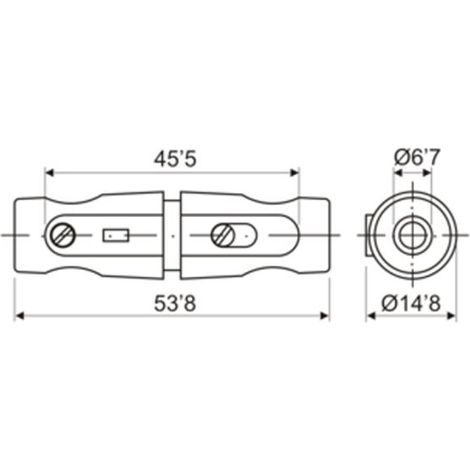porte-fusible electro-dh 06.007/B intensité max 16A 250V (1/2)