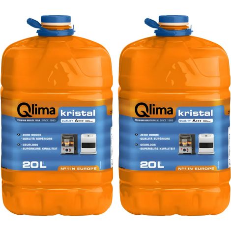 2 Taniche Combustibile Liquido Stufe Portatili 20L Paraffina Premium