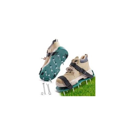 Sandales aérateur de pelouse 42mm – 26 capas de plástico ABS – Mejora de la calidad del sol – Zapatos ajustables para aireación