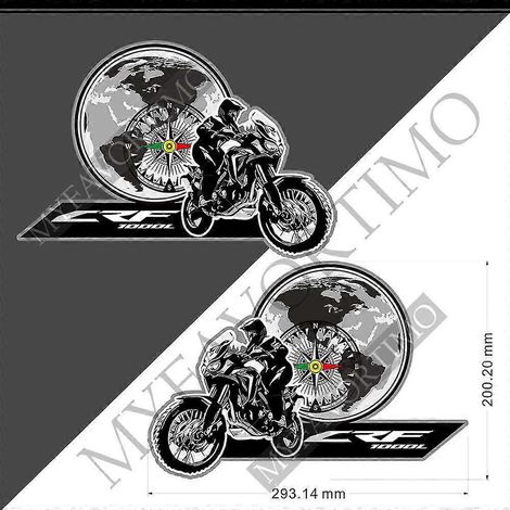 Autocollant pour sacoches latérales supérieures de moto, valise en aluminium pour Honda Africa Twin CRF1000L Adventure Sports (CFR 1000L, 200 mm) (1/5)