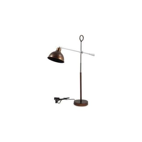 Lampada ferro marrone antico