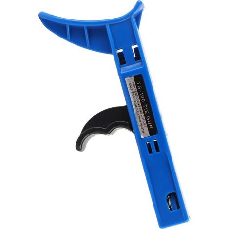 Pistolet d'attache de câble,outil d'attache de câble de fixation,Pistolet à cravate zippé à coupe affleurante avec poignée en plastique pour attache câble en nylon 2,44,8mm/0,10,2pouces (1/5)