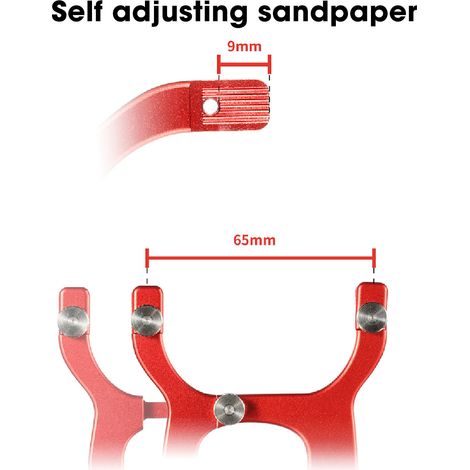 Ponceuse à surface courbe portative, chargement de papier de verre, ponceuse à surface cylindrique, outil de meulage et de polissage pour modèle (1/5)