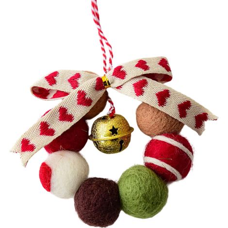 Piccole decorazioni natalizie realizzate in feltro - A