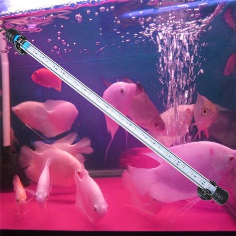 Trade Shop - Lampada Immersione Led Per Acquario Tubo Led T4 Dee Luce Pesci Rgb -     -60 Cm  -
