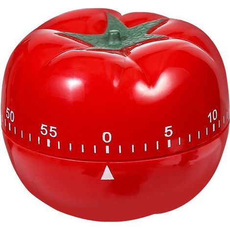 Minuterie de cuisine mécanique en forme de tomate, compte à rebours pour cuisine, devoirs, pâtisserie, apprentissage, musculation S (1/4)