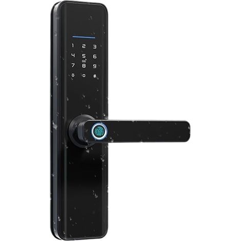 Serrure de Porte Intelligente Bluetooth Étanche Empreinte Digitale Ttlock Serrure Électronique Intellinte Sûre Maison Intellinte (Color : X7ttB-180, Size : 1 UK) (1/5)