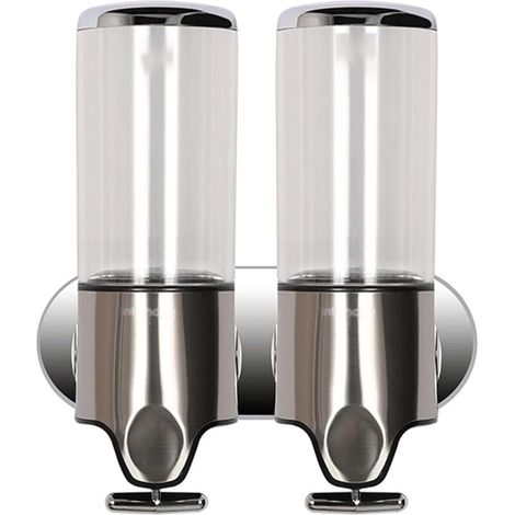 Wandseifenspender, 1000 ml – aus ABS und Edelstahl – geeignet für Badezimmer und Küchen. (1/5)