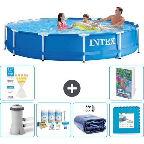 Frame Pool Rund - 366x76 cm - 7-teilig S188