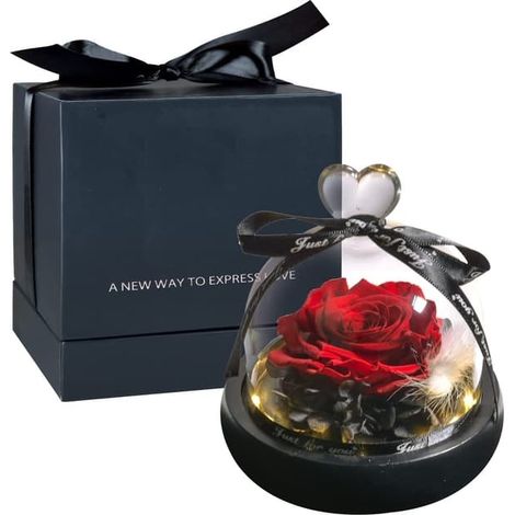 Cadeau éternel pour la Saint-Valentin ou Noël, avec lumière LED (1/5)