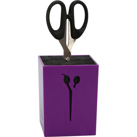 Étui à peignes professionnels pour salon de coiffure, boîte de rangement pour pinces à cheveux, porte-ciseaux de coiffure (violet) (1/5)