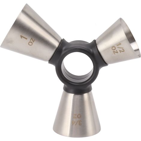 Doseur à 3 points, acier inoxydable 304, outil de mesure ergonomique pour le vin, pour le mélange et le broyage du vin (1/5)