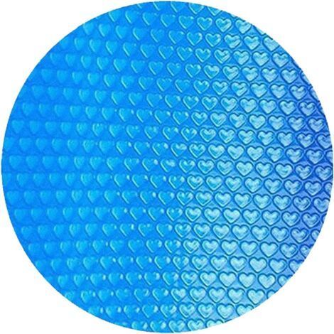 Solarabdeckung für runde Aufstellpools (1,2 bis 3 m Durchmesser) – Abdeckung für Whirlpools im Innen- und Außenbereich, Staub- und Wärmedämmfolie, Größe XL (1/5)