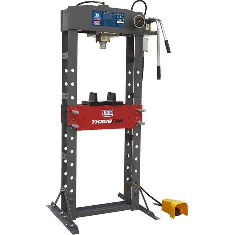 Sealey Premier Heavy-Duty Air/Hydraulic Floor Type Press with Foot Pedal 30 Tonne YK309FAH