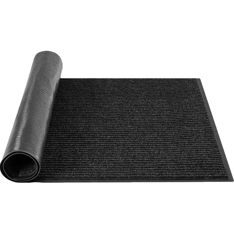 Alfombra de entrada, base antideslizante duradera, fácil de limpiar, GRIS OSCURO (1/2)