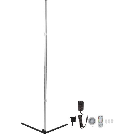 Lampe à poser d'angle LED RGB télécommande, éclairage ambiant Bluetooth APP, pour salon chambre, 100-240V (1/5)