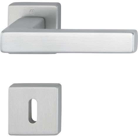 Poignée Austin 11758119 - Sur rosace BB - En aluminium de couleur acier inoxydable mat (1/4)