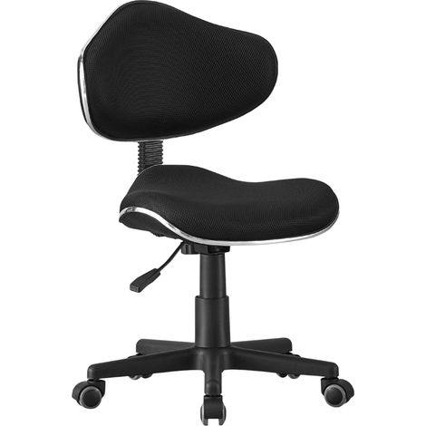 Chaise de bureau pivotante noire Argonaut, hauteur réglable, base en nylon polyester, diamètre 30 cm, 58x82x57 cm (1/5)
